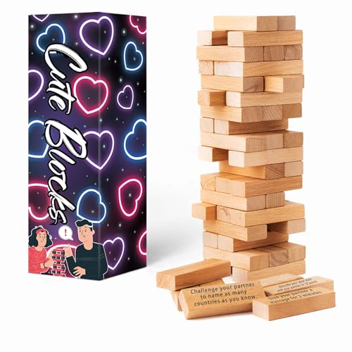 2025 Fun Valentine's Day Gift - 54 Fun Stacking Blocks, Romantic ...