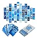 WOONKIT Blue Wall Collage Kit - Aesthetic Pictures, Room Decor for Teen Girls, 50pcs 4x6 inch