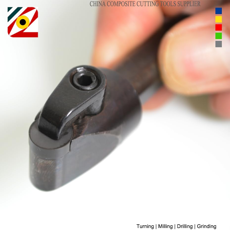 PCD PCBN CBN Round Inserts Tool Holder 12mmX70mm for RNGN120300(D12.7XT3.18mm or 1/2X1/8 inch) Lathe Turning Insert,Engine Cylinder Heads and Blocks Resurfacing Tool (M12E-MRDNN1203)