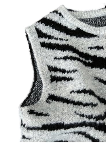 Image of RoseSeek Women's Button Down Sweater Vest Sleeveless Crewneck Knit Outerwear Old Money Knitwear