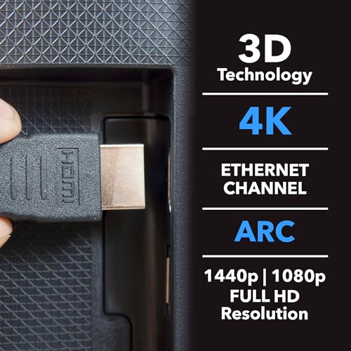 Image of Orei UltraHigh-Speed 4K HDMI Cable 3 Meter (9.84ft) - HDMI Cable 4K@60Hz, HDR10, ARC, 3D - Durable PVC - Compatible With TVs, Sound Bar, Laptop, Projector & More (3 Pack)