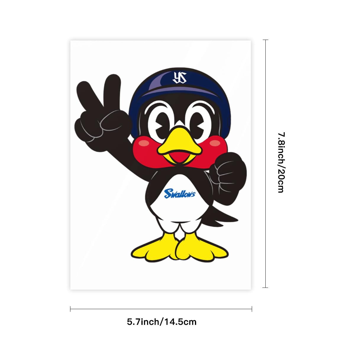 Amazon.co.jp: 東京ヤクルトスワローズ つば九郎 1枚 クリスタル