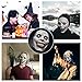 ROMINVIC Scary Halloween Mask,Scariest Smiling Mask for Adults,Latex Creepy Horror Mask for Halloween Parties and Haunted Houses