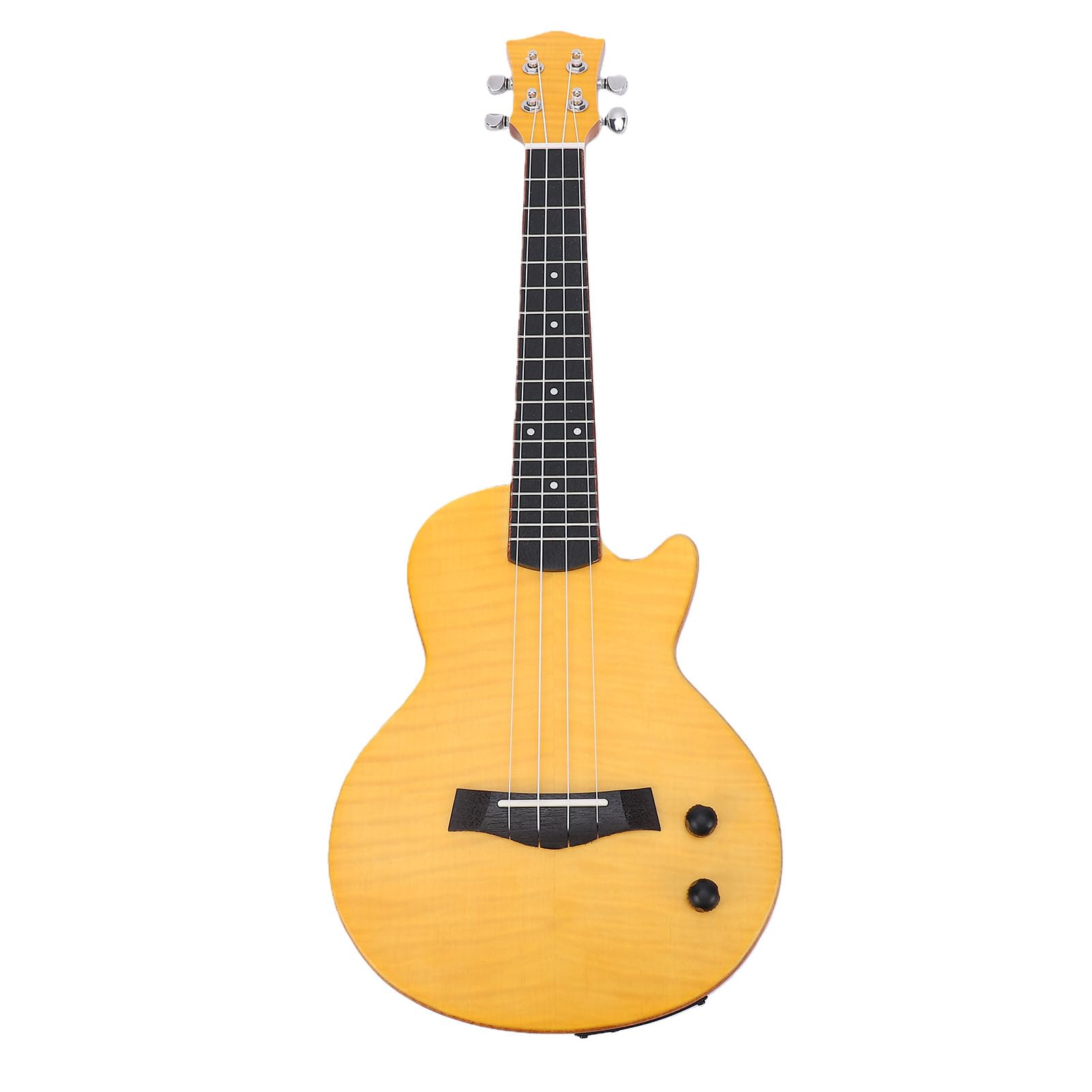 Keenso Ukulele Elettrico, Ukulele Bluetooth da 23 Pollici con Struttura in Legno di Okoume Ebano e Fibra di Carbonio, Batteria Incorporata da 600 MAh, Strumento Portatile in Legno per Adulti