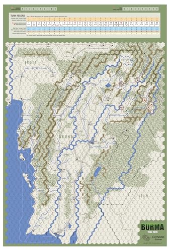 Juego de Mesa Burma 1942-45 de Compass Games para Adultos (18+) miniatura 3