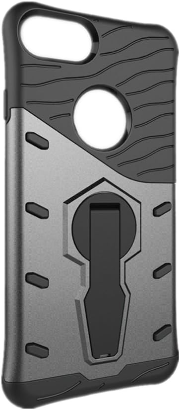 Reinhardt GEM iPhone 7 Case, PC+TPU Hybrid Materials with 360 Degree Rotating Kickstand Case for iPhone 7, Gray