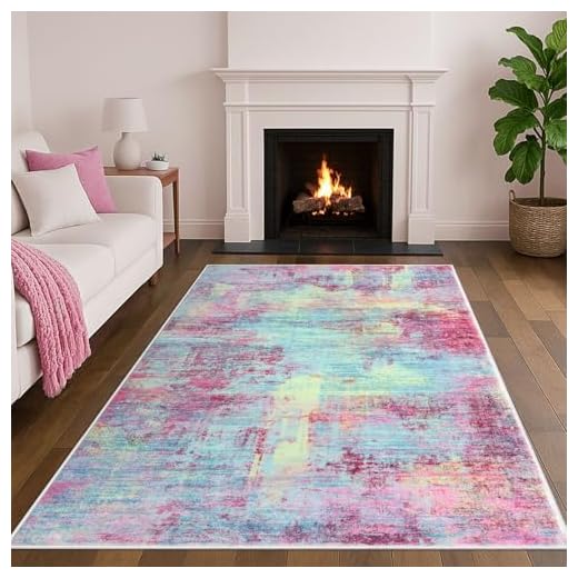 IOHOUZE Abstract Area Rug 5x7 Ft