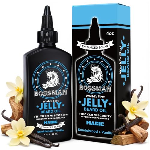 Bossman Jelly Beard Oil (4 oz) - Thicker Formula -