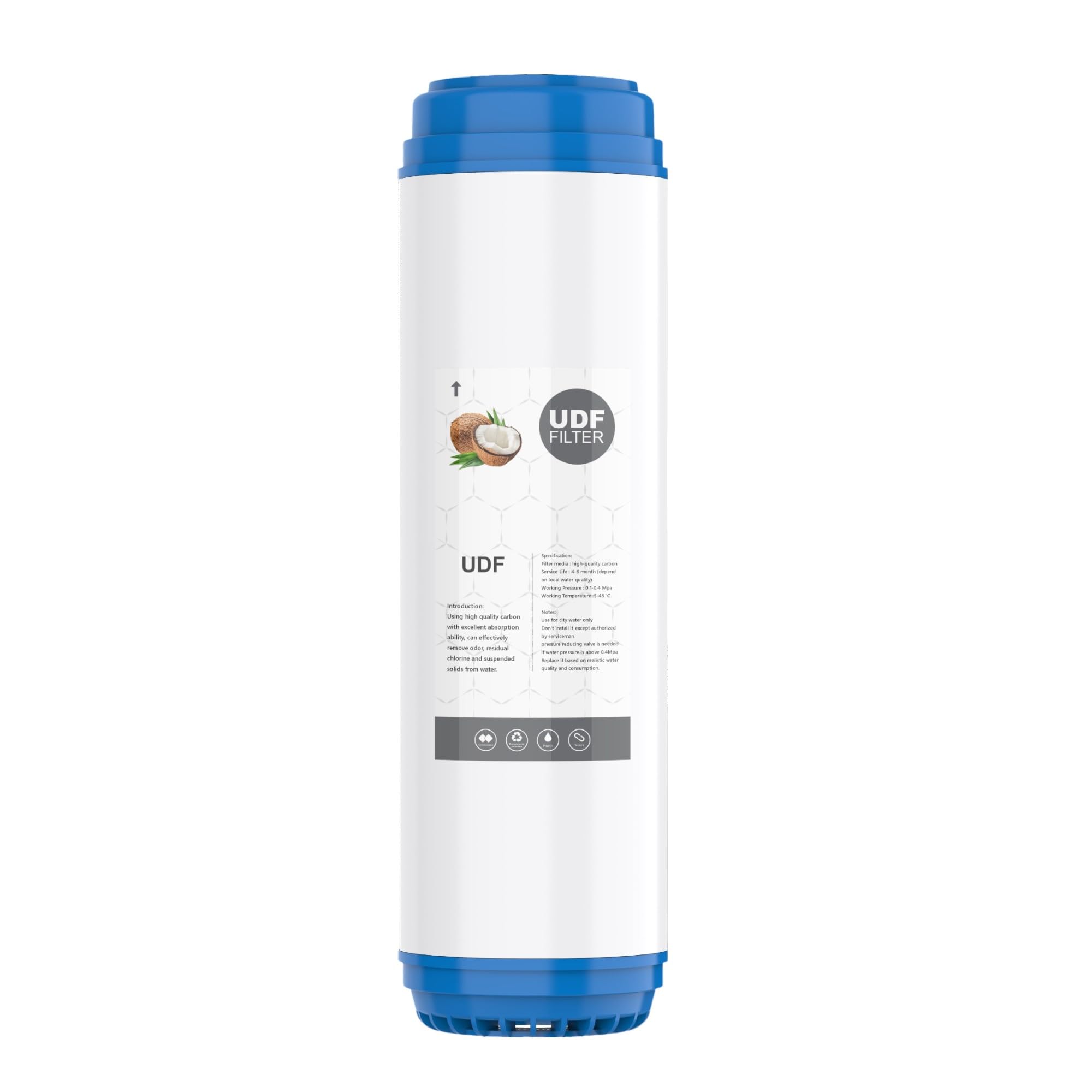 AQUALIQUID RO 10"x2.5" Water Filter Replacement for Reverse Osmosis Water Filter System, GAC Granular Coconut Shell Activated Carbon Filter Water Filter Cartridge (10 Inch - Pack of 1) (1)-image-43