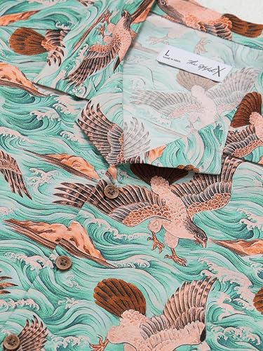 Image of StitchX Men's Abstract Printed Resort Shirt S-2XL