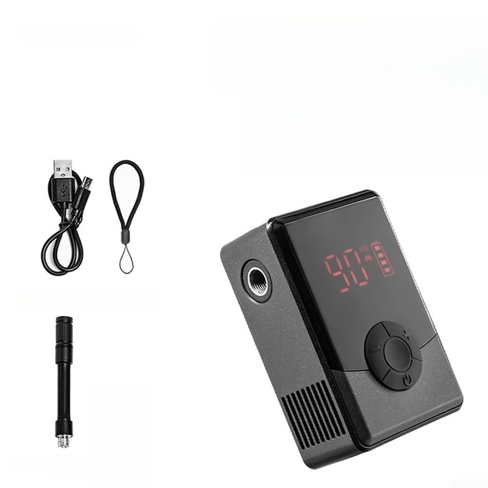 Pompa elettrica per bicicletta, display digitale, 130 psi, gonfiaggio rapido con ricarica di tipo C, per bicicletta e moto