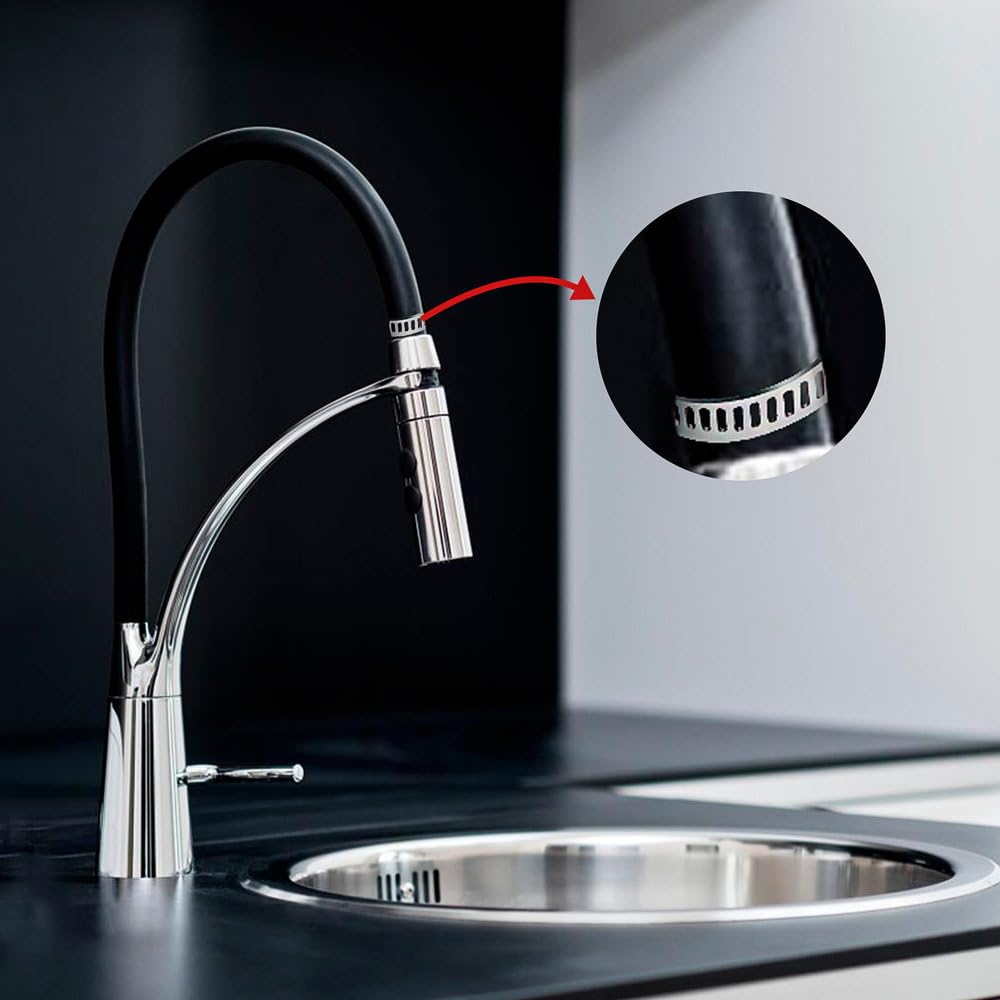 10-30 pezzi fascette stringitubo in acciaio inossidabile regolabili con ingranaggio a vite senza fine per tubi idraulici intercooler, 40, 63 mm, 10 pezzi