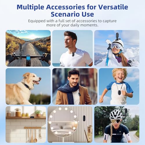 Image of Mini Body Camera - 1080P Action Camera 64G Thumb POV Portable Motorcycle Camera Suitable for Biking Skiing Fishing Baseball Football Pets and Family Records(Black)