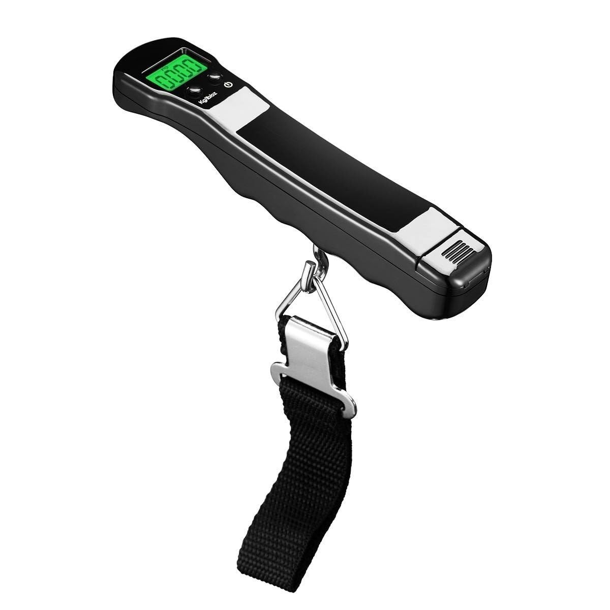 Handheld Electronic Fishing Scale, Portable Multi-Function Electronic Luggage Scale for Home Use(Svart)