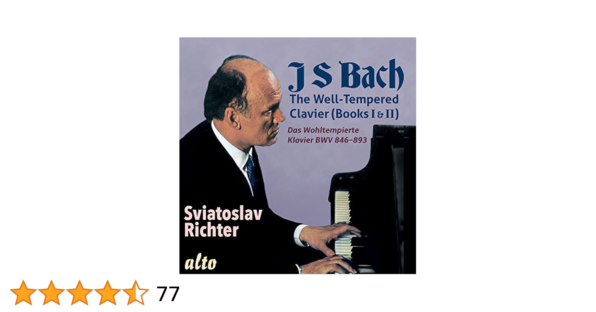 Amazon.co.jp: Bach: Well Tempered Clavier (Books I & II