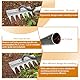 Gartenrechen, Mehrzweck Garten Unkraut Werkzeug, Unkrauthacke, Tragbare Unkraut Abzieher Werkzeug für Hof und Garten, für Jäten/Lockern/Säen (ohne Stock) (5 Zähne)