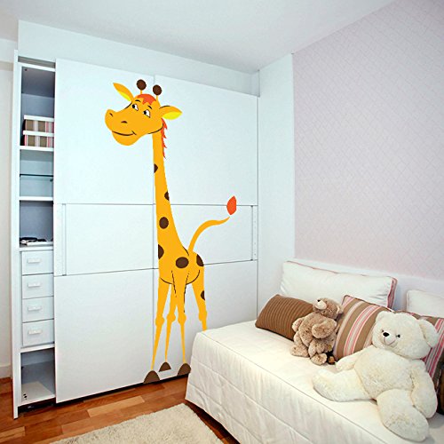 MairGwall Removable Giraffe Wall Decal - Large Nursery Wall Art Sticker, Dark Brown, 60"H X 108"W - View #8