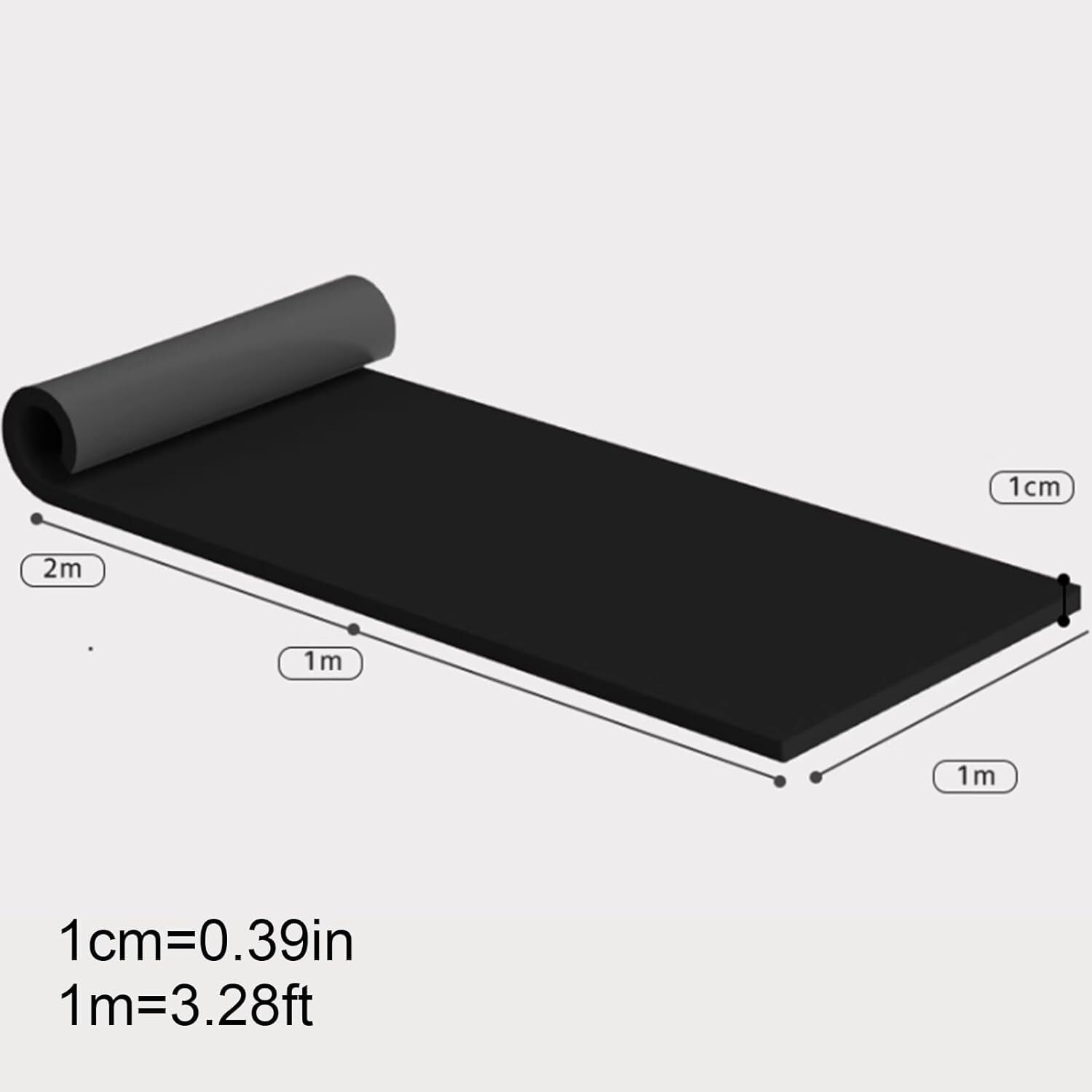 Protector de aparcamiento de 1 cm de grosor, protector de pared de garaje impermeable, almohadillas de pared de espuma de goma autoadhesiva, protectores de esquina para garaje (gris, 1 m)