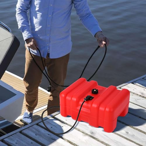 image for LEISULIF Marine Portable Boat Fuel Tank, 12 Gallon/55-l Gas Can with 1