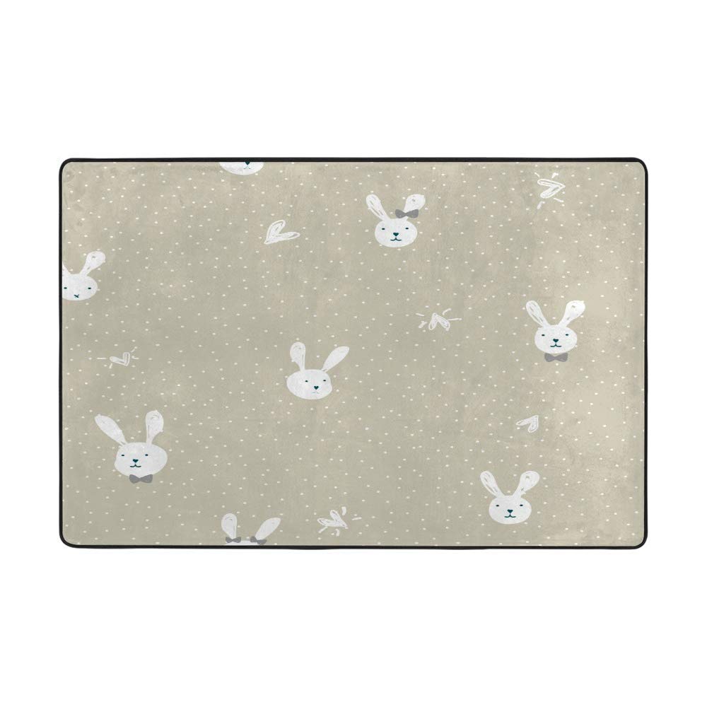 Tapis de sol lapin velours corail pour réchauffer votre salon