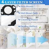 DEPAR Vacuum Cleaner Bags Pack of 8 sztuk - kompatybilne z filtrami polarowymi Kärcher WD4, WD5, WD6, do KFI487, odpornych na rozdarcia, przyjazne dla środowiska, Perfect Fit Filter Bags do Kärcher