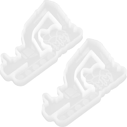 Miniatura 1 de Molde de resina para huevo de Pascua, 2 moldes de resina para excavadora de Pascua, moldes de silicona para colgante de excavadora para