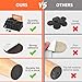 Felt Furniture Pads 300 Pieces, Furniture Pads for Hardwood Floors, Felt Pads for Chair Legs Furniture, Floor Protectors for Furniture Black