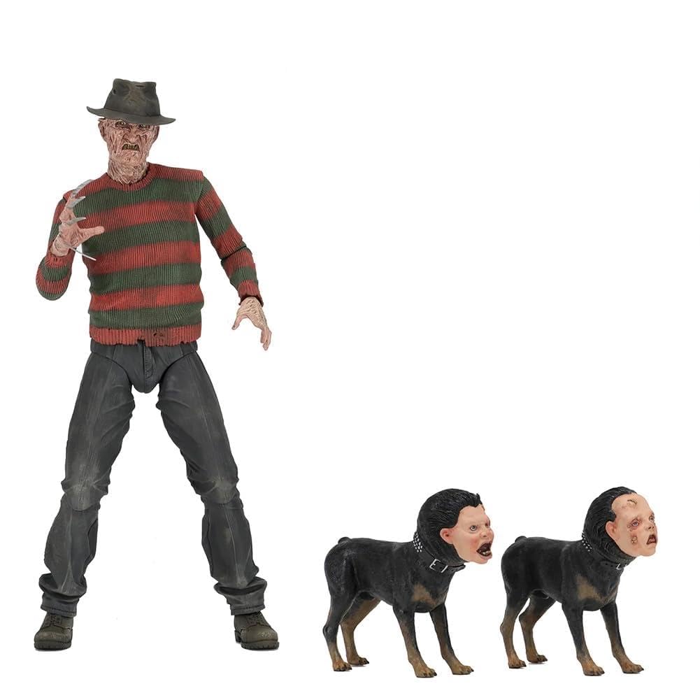 Jilijia Freddy Krueger Figure 18cm Freddy Krueger Action Figure PVC Model Statue Desktop Ornaments Halloween Collection Christmas Decoration Gift for Fans
