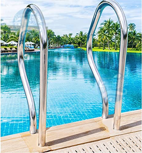 Barandal para piscina de acero inoxidable 47x80 cm miniatura 2