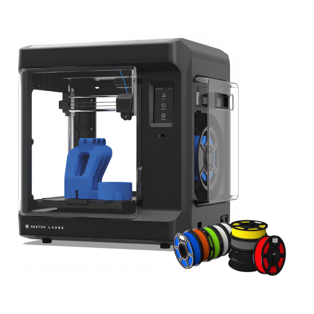 makerbot sketch 3d printer with fused deposition modelling print technology black large bundle with pla filament for sketch classroom and printers 10-pack 2 items