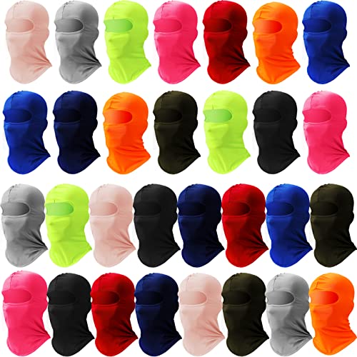 Image of 30 Pcs Balaclava Ski Face Mask Full Face Cover Mask UV Protection Cooling Neck Gaiter Summer for Men Women Winter Outdoor