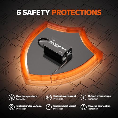 Image of LiTime 12V /16V 5A LiFePO4 Battery Charger, Waterproof, 14.6V /18.25V Output