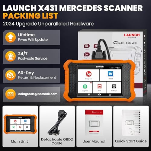 Launch EDIAG-US-BENZ-FBM Creader Elite V2.0 Bidirectional Obd2 Scanner Fit For Mercedes-Benz Mb Sprinter Maybach,2024 Full System Diagnostic Scan Tool thumb #6