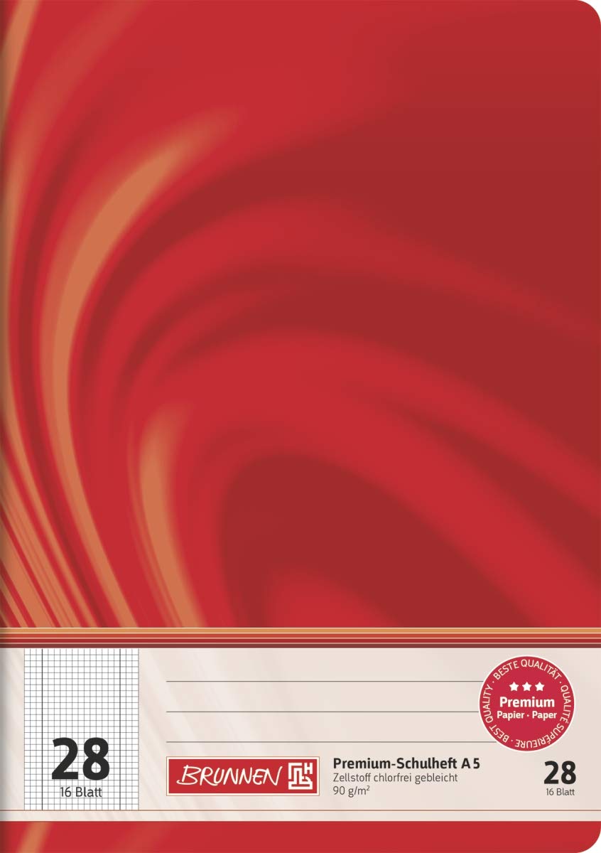 Fontana Quaderno A5 Vivendi 32 fogli a quadretti 5 mm con bordo Rigatura 28