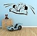 Zykang Brillint Yy Adesivi murali Camera da letto per bambini Camerette Adesivi murali F1 Voiture De Course Autocollant Art Mural Chambre Sport Automobile 118X47Cm