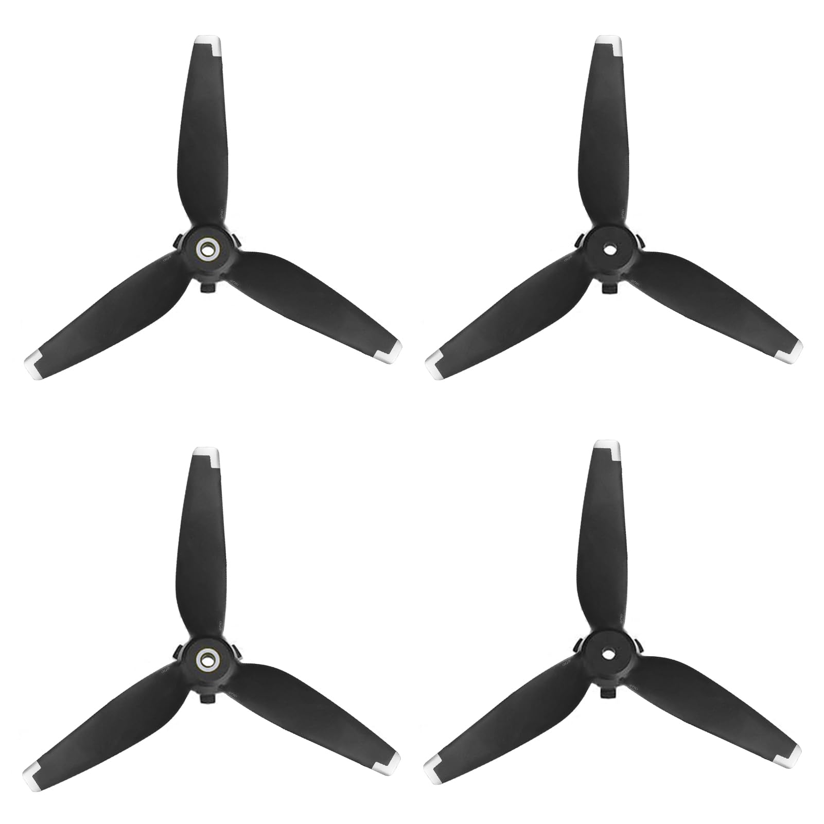 4 szt. śmigła FPV, Silent Flight, składany dron FPV 5328S, akcesoria do wymiany drona, niski poziom hałasu i stały śmigło FPV (srebrne)