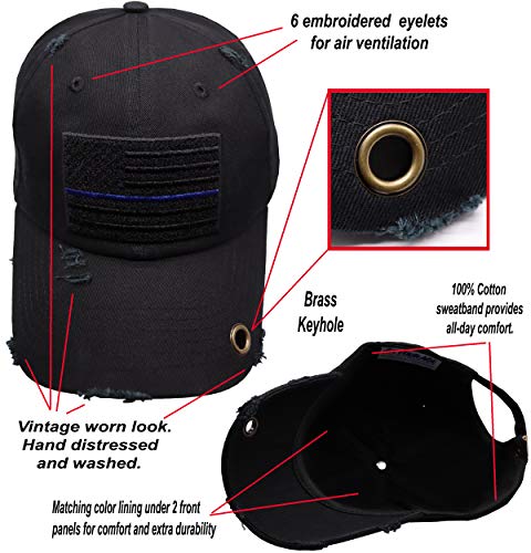 Image of Antourage American Flag Unisex Baseball Hat for Men and Women | USA Flag Mesh Snapback Flat Visor Cap + 2 Patriotic Patches