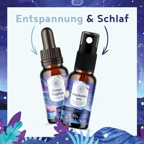 Melatonin Spray Hochdosiert - 400 Tage Vorrat (50ml) - mit Baldrian, Passionsblume, Melisse, Lavendel, Vitamin B6 & B1 - ohne Alkohol - Vegan - Himbeer-Geschmack - Alpha Foods