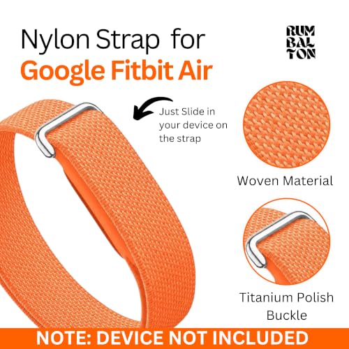 Image of Nylon Strap (Titanium Buckle) Compatible with Google Fitbit Air