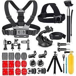 Soporte Gopro Hero 3 YEHOLDING 25-en-1 Accesorios para Gopro,Kit de accesorios para cámara de acción para GoPro Hero 12 11 10 9 8 Max 7 6 5 4 3 SJ4000 y otras cámaras deportivas
