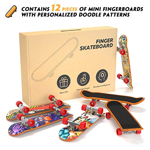Time4Deals FB-30 Fingerboard Mini Finger Skateboards Toys 12Pcs Professional Finger Boards Set Creative Fingertips Movement thumb #5