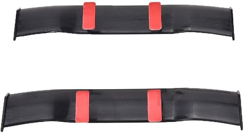 Miniatura 5 de Creatiee - 3 alerones universales para automóvil, mini alerón de fibra de carbono, decoración con textura de fibra de carbono, sin perforación,