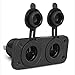 meipire räte Chargeur Prise Allume-Cigare de Voiture 2 Trous Prise encastrable 12 V 24 V Étanche Chargeur Adaptateur pour Voiture, Bateau, Camion, Fermeture éclair, Caravane