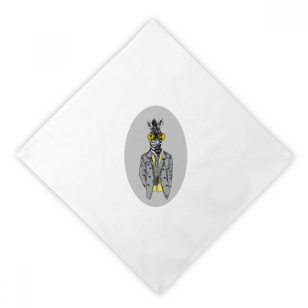 Servilletas de tela blancas antimanchas de cebra para evitar el papel desechable