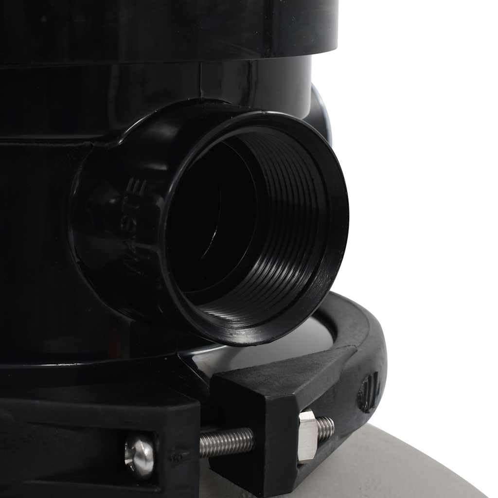 vidaXL Zwembadzandfilter Met 4-positie ventiel 350 mm grijs