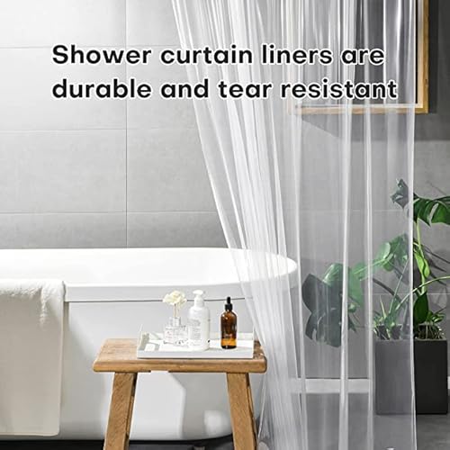 Pocenla FHC Waterproof Peva Hookless Shower Curtain Liner thumb #5