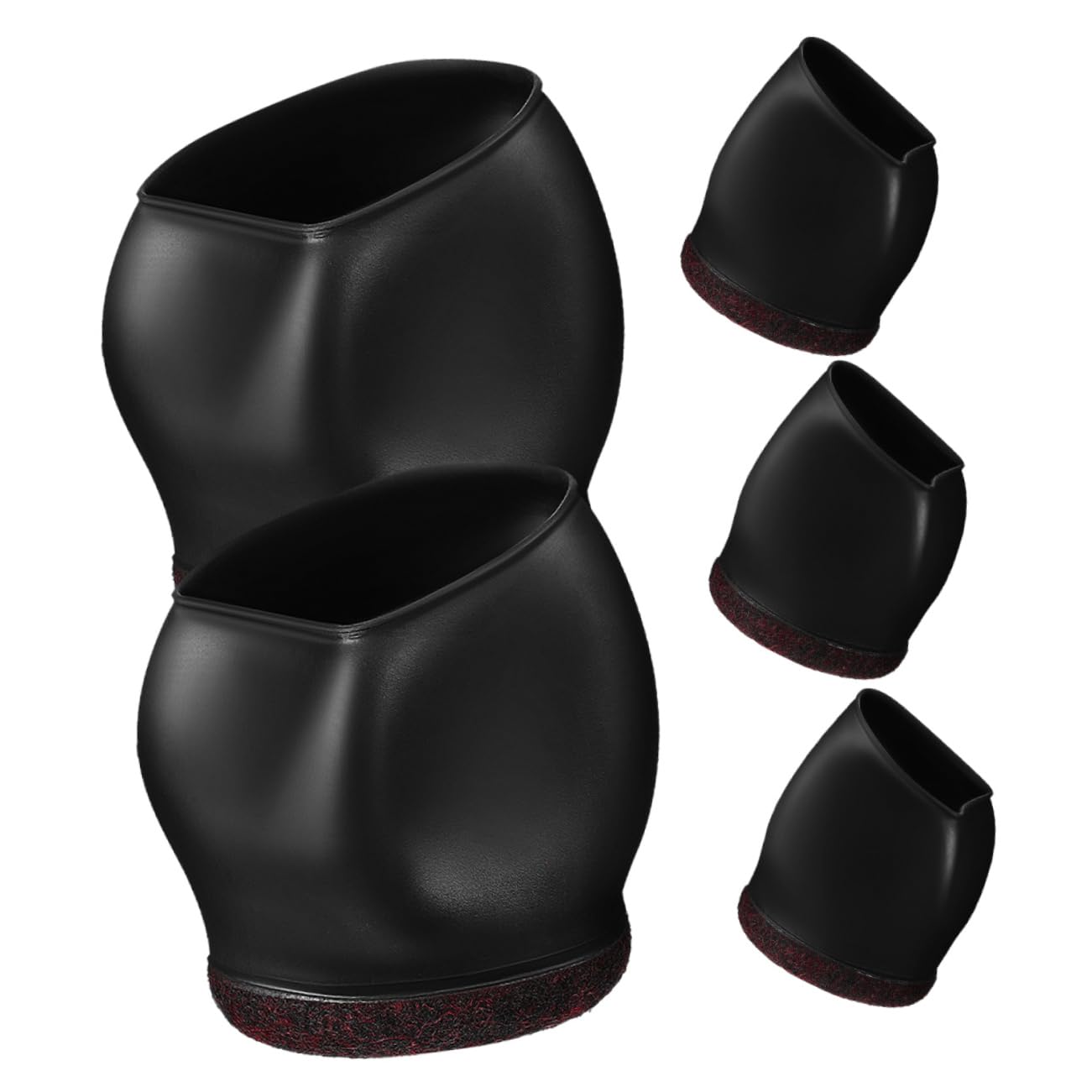 DOITOOL 5 Series Funda para Ruedas Ruedas para Patas De Silla Elevadores De para Sillas De Oficina Topes para Tapas para Patas De Sillas Fundas 5 Piezas x 5