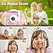Goopow Kids Camera Toys for 3-8 Year Old Girls Boys,Children Digital Video Camcorder Camera with Cartoon Soft Cover, Best Chritmas Birthday Festival Gift for Kids - 32G SD Card Included