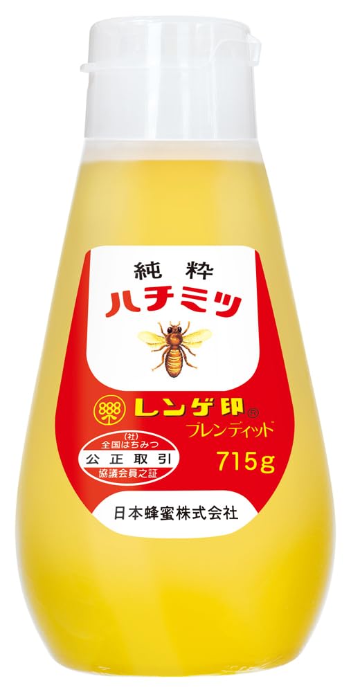 Amazon | 日本蜂蜜 レンゲ印 純粋はちみつ 715g | レンゲ印 | はちみつ