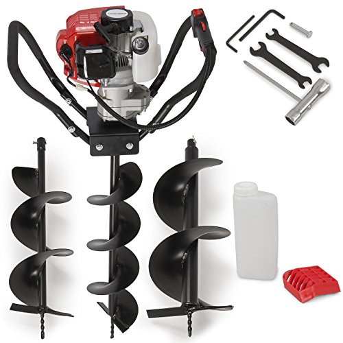 ARKSEN 52CC 2 Stroke Gas One Man Auger Post Hole Digger (Digger + 6